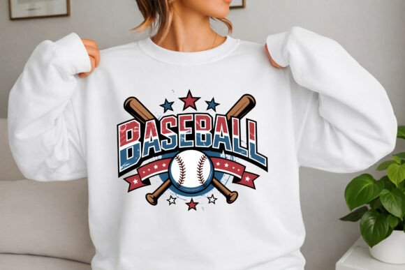 Celebrate American Spirit with Bold Baseball Design Assets