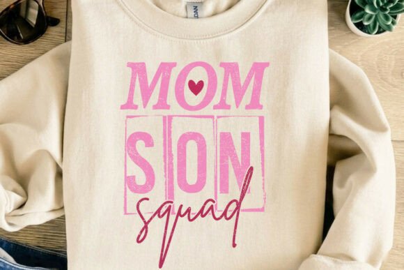 Celebrate the Bond: Designing with the Mom Son Squad Graphic