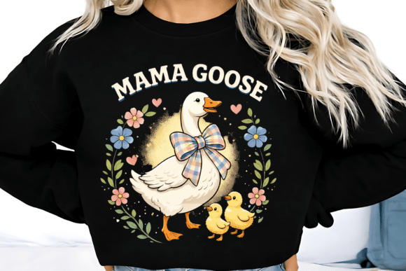 Charming Mama Goose PNG: A Heartwarming Design for Creators