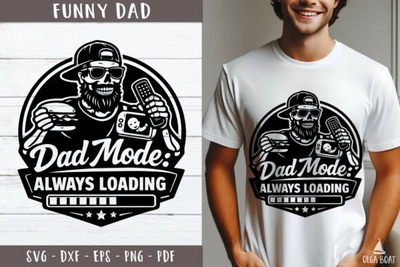 Dad Mode Always Loading: A Sarcastic SVG for the Modern Father