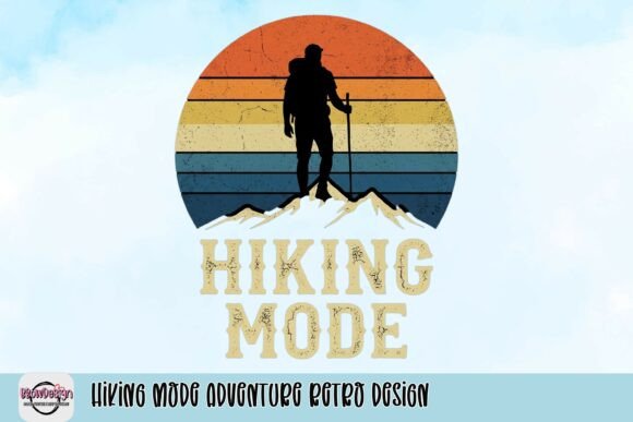 Embrace the Trail: Capturing Adventure with a Vintage Hiking Design