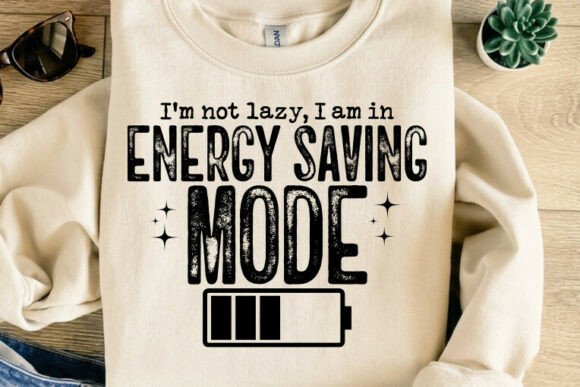 Energy Saving Mode T-Shirt Design: Humor Meets Modern Merch