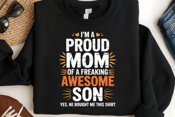 I'm a Proud Mom PNG: A Bold Design for Confident Mothers