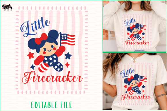 Ignite Your Projects with the Little Firecracker Girl SVG