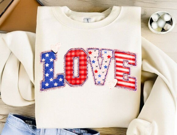Styling Your Patriotic Pride: The 4th of July LOVE Shirt Design