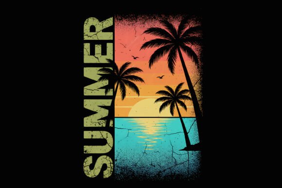 Summer Sunset Beach Palm Design: Your Ticket to Coastal Vibes