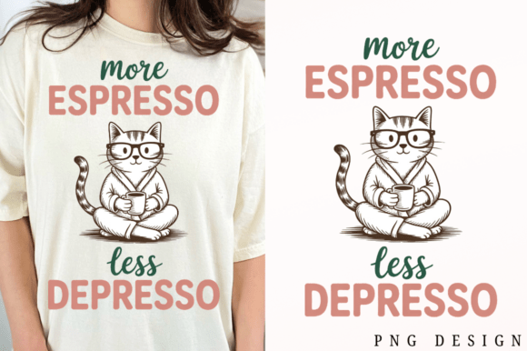 Why a Funny Cat Espresso PNG is Your Next Design Secret Weapon